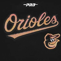 Women's Pro Standard Black Baltimore Orioles Game Day Classics Wool Varsity Jacket