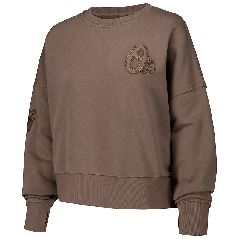 Sweat-shirt court surdimensionné neutre Pro Standard des Orioles de Baltimore pour femmes