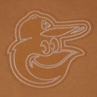 Sweat-shirt court à enfiler Pro Standard Brown Baltimore Orioles Paint The City pour femme