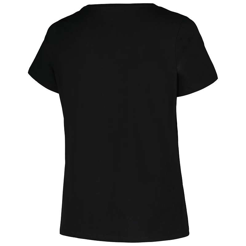 Women's Profile Black Baltimore Orioles Plus Arch Logo T-Shirt