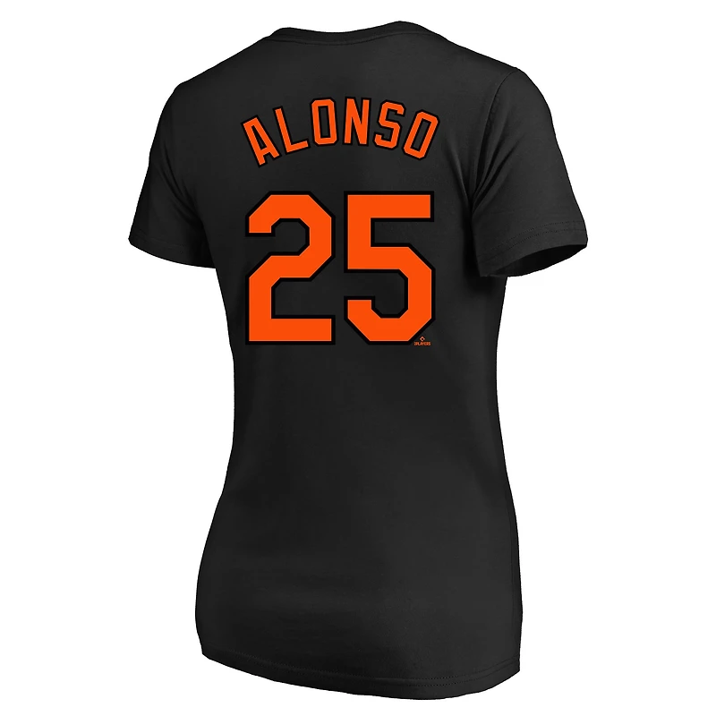Women's Profile Pete Alonso Baltimore Orioles Plus Name & Number V-Neck T-Shirt