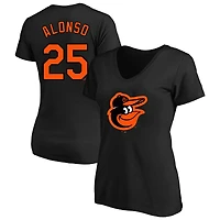 Women's Profile Pete Alonso Baltimore Orioles Plus Name & Number V-Neck T-Shirt