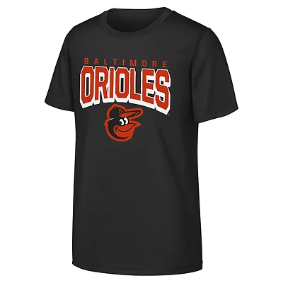 Youth  Black Baltimore Orioles On The Block T-Shirt