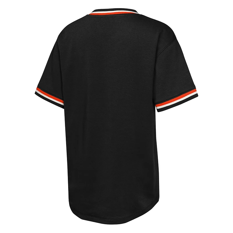 Youth Black Baltimore Orioles Relief Pitcher V-Neck T-Shirt