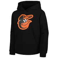 Youth Black Baltimore Orioles Team Primary Logo Pullover Hoodie