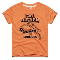 Youth Homage Cal Ripken Jr. Orange Baltimore Orioles Cooperstown Collection Player Graphic Tri-Blend T-Shirt