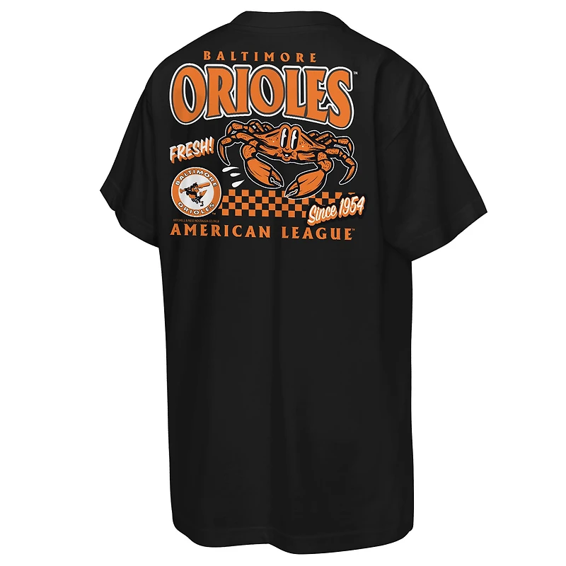 Youth Mitchell & Ness  Black Baltimore Orioles Cooperstown Concession T-Shirt