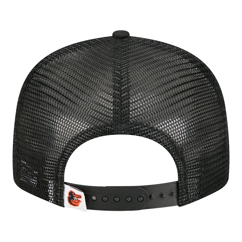 Casquette trucker New Era 9FIFTY noire Baltimore Orioles pour jeunes