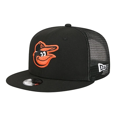 Casquette trucker New Era 9FIFTY noire Baltimore Orioles pour jeunes