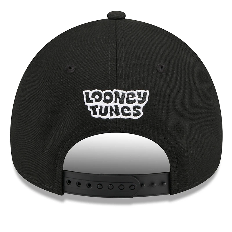 Youth New Era Black Baltimore Orioles Looney Tunes A-Frame 9FORTY Adjustable Hat
