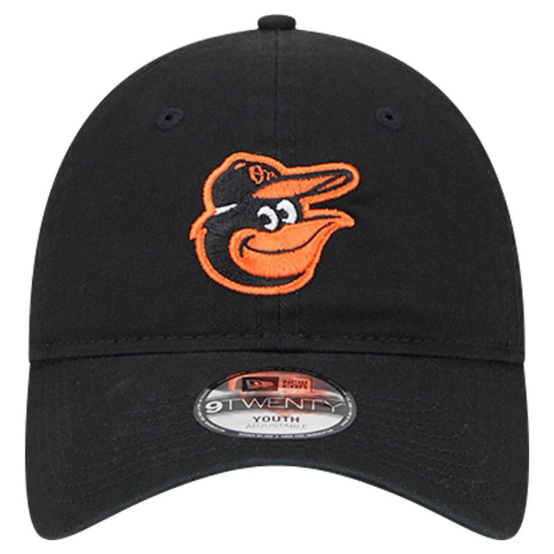 Casquette réglable 9TWENTY noire pour jeunes des Orioles de Baltimore New Era