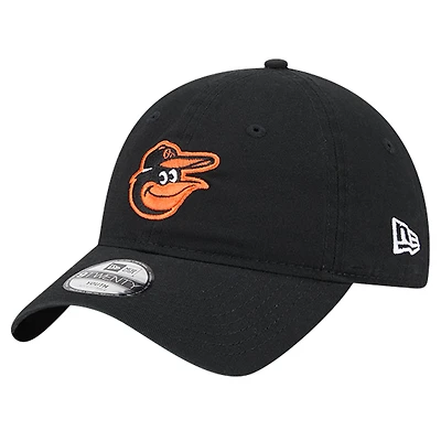 Casquette réglable 9TWENTY noire pour jeunes des Orioles de Baltimore New Era