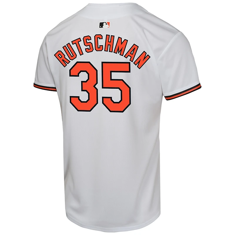 Maillot Nike Adley Rutschman pour jeune joueur de match à domicile des Orioles Baltimore, blanc