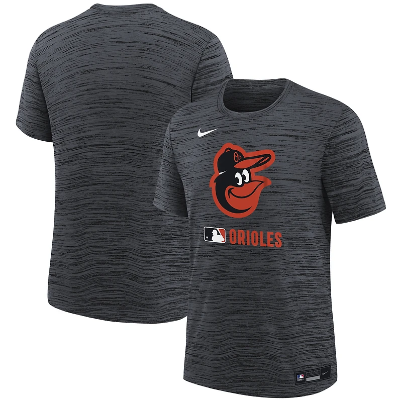 Youth Nike Black Baltimore Orioles Authentic Collection Velocity Performance T-Shirt