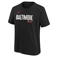 Youth Nike  Black Baltimore Orioles City Connect Wordmark T-Shirt