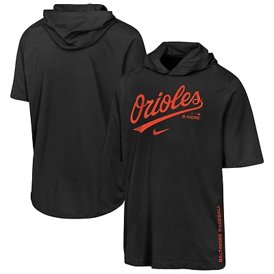 Youth Nike  Black Baltimore Orioles Dri-FIT Hooded T-Shirt