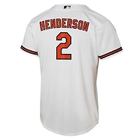 Maillot réplique domicile Nike Gunnar Henderson blanc des Orioles de Baltimore pour enfant