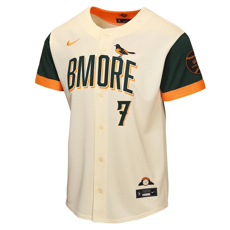 Youth Nike Jackson Holliday Cream Baltimore Orioles 2026 City Connect Stadium Jersey