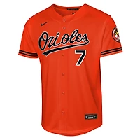 Maillot de joueur Nike Jackson Holliday orange Baltimore Orioles pour jeunes, version alternative 2
