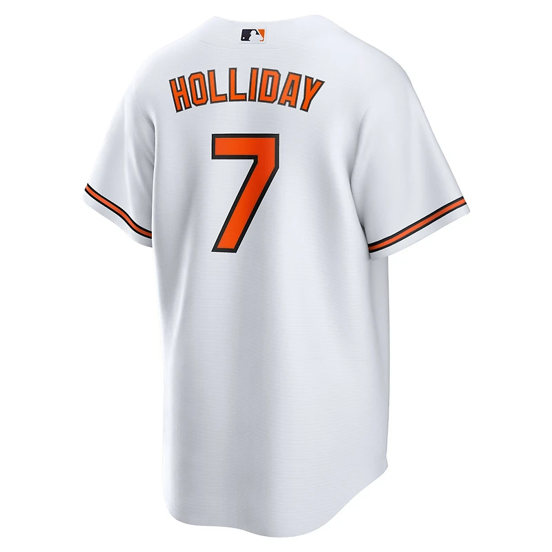 Maillot Nike Jackson Holliday blanc pour jeunes, réplique à domicile des Baltimore Orioles