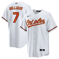 Maillot Nike Jackson Holliday blanc pour jeunes, réplique à domicile des Baltimore Orioles