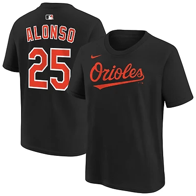 Youth Nike Pete Alonso Black Baltimore Orioles Name & Number T-Shirt