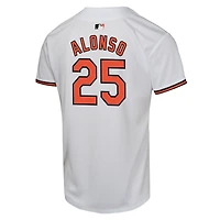 Maillot de joueur Nike Pete Alonso blanc des Orioles Baltimore pour enfant
