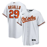 Maillot Nike Samuel Basallo blanc pour jeunes, réplique à domicile des Orioles de Baltimore