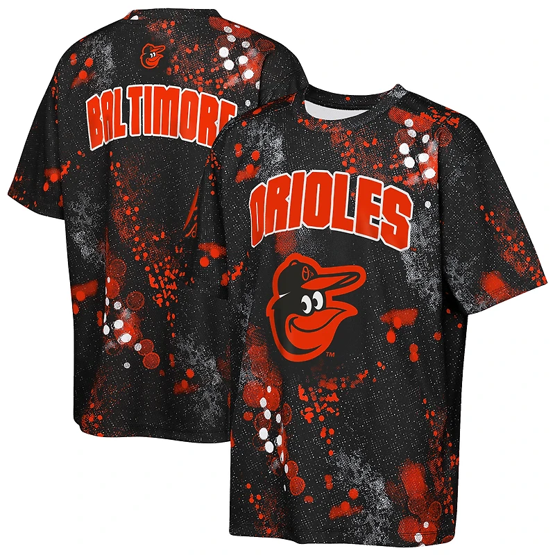 T-shirt noir Youth Outerstuff Baltimore Orioles Y2 Tech Stadium Lights
