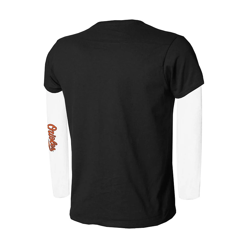 Ensemble de t-shirts noir/blanc pour jeunes Baltimore Orioles