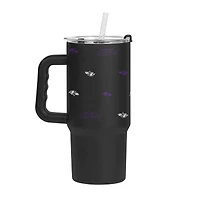 Verre à revêtement en poudre Step and Repeat de 24 oz des Baltimore Ravens