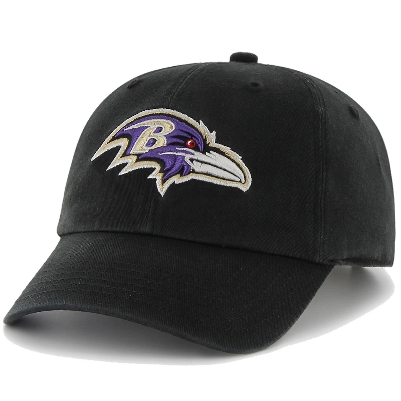 Chapeau réglable Clean Up des Ravens de Baltimore de '47 Brand - Noir
