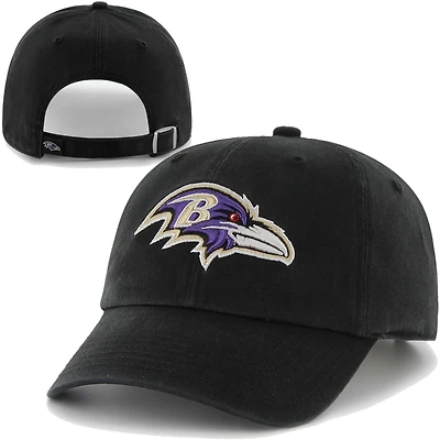 Chapeau réglable Clean Up des Ravens de Baltimore de '47 Brand - Noir