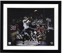Anquan Boldin Baltimore Ravens Autographed 16" x 20" Super Bowl XLVII Touchdown Catch Spotlight Photograph with "SB XLVII Champs" Inscription