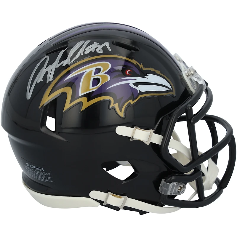 Casque Riddell Speed ​​Mini autographié par Anquan Boldin des Baltimore Ravens