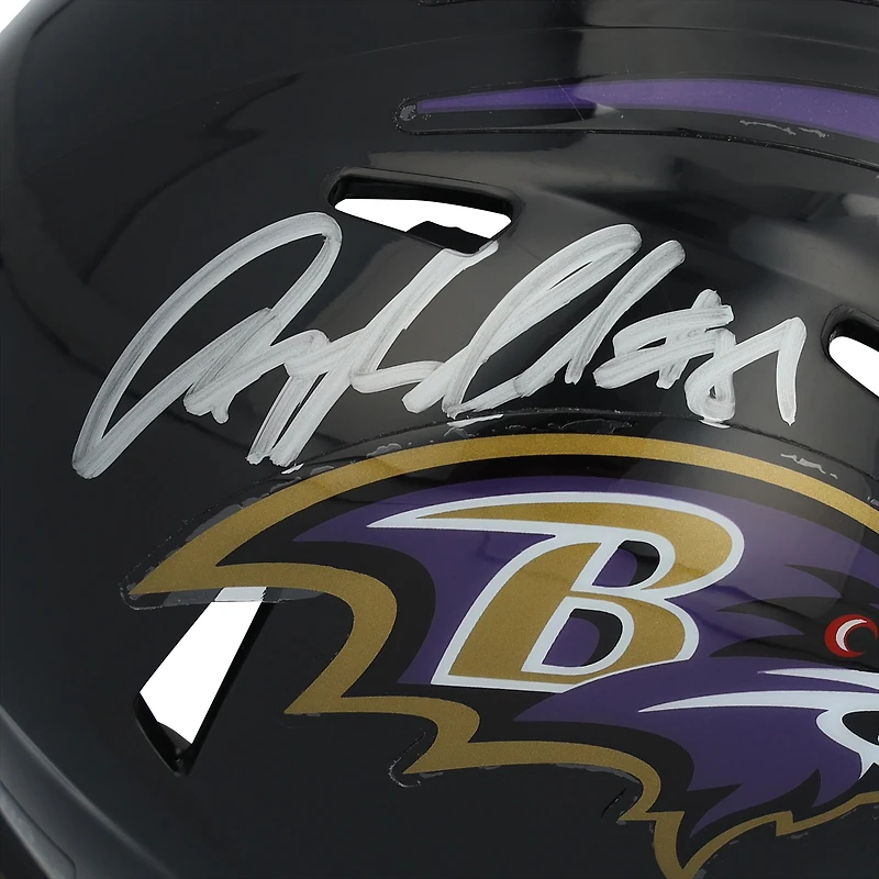 Casque Riddell Speed ​​Mini autographié par Anquan Boldin des Baltimore Ravens