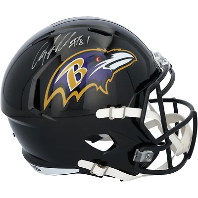 Casque Riddell Speed ​​autographié par Anquan Boldin des Baltimore Ravens