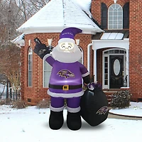 Père Noël gonflable de 7 pieds des Ravens de Baltimore