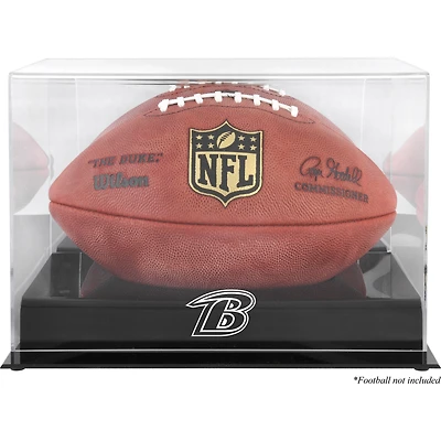 Baltimore Ravens Black Base Football Logo Display Case with Mirror Back
