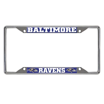 Baltimore Ravens Chrome License Plate Frame
