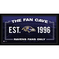 Baltimore Ravens Framed 10" x 20" Fan Cave Collage
