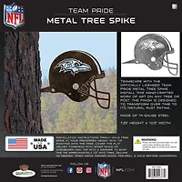 Pointe de casque d'art de jardin en métal Baltimore Ravens