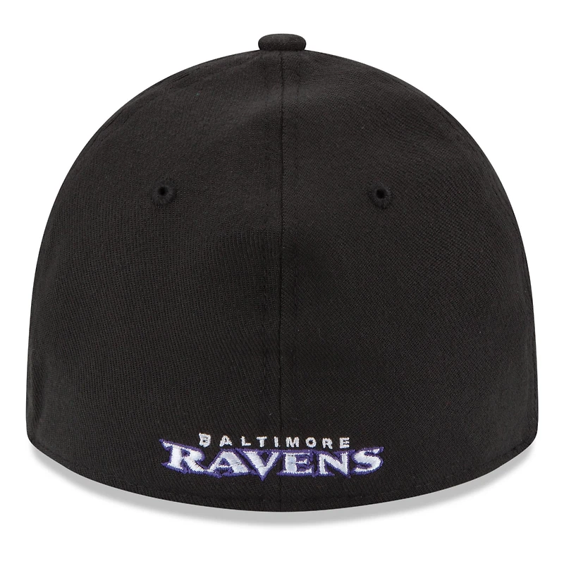 Baltimore Ravens New Era 39THIRTY Team Classic Flex Hat - Black