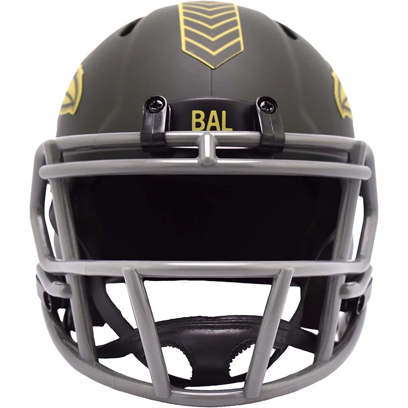 Casque miniature Riddell 2025 Salute to Service Speed ​​des Baltimore Ravens