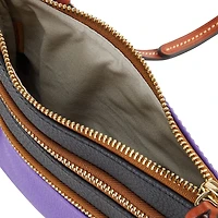 Sac bandoulière triple zip Dooney & Bourke Baltimore Ravens avec logo de l'équipe mi-temps