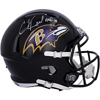 Ed Reed Baltimore Ravens Autographed Speed Replica Helmet with "HOF 19" Inscription
