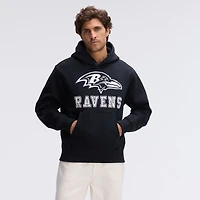 Sweat à capuche floqué Fanatics Black Baltimore Ravens Iconic Fleece