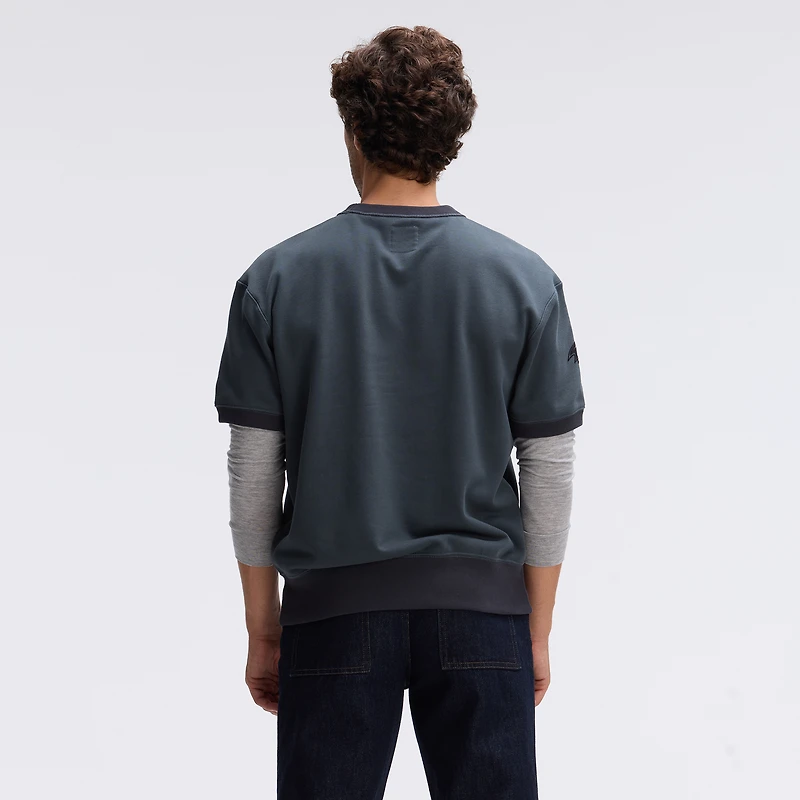 Fanatics Charcoal Baltimore Ravens IconicFleece Short Sleeve Sweatshirt