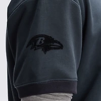 Fanatics Charcoal Baltimore Ravens IconicFleece Short Sleeve Sweatshirt