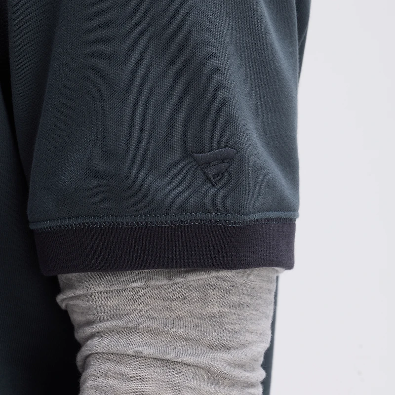 Sweat-shirt à manches courtes Fanatics Charcoal Baltimore Ravens Iconic Fleece